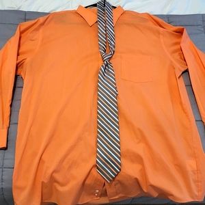 2xl Stafford dress shirt / Tie combo